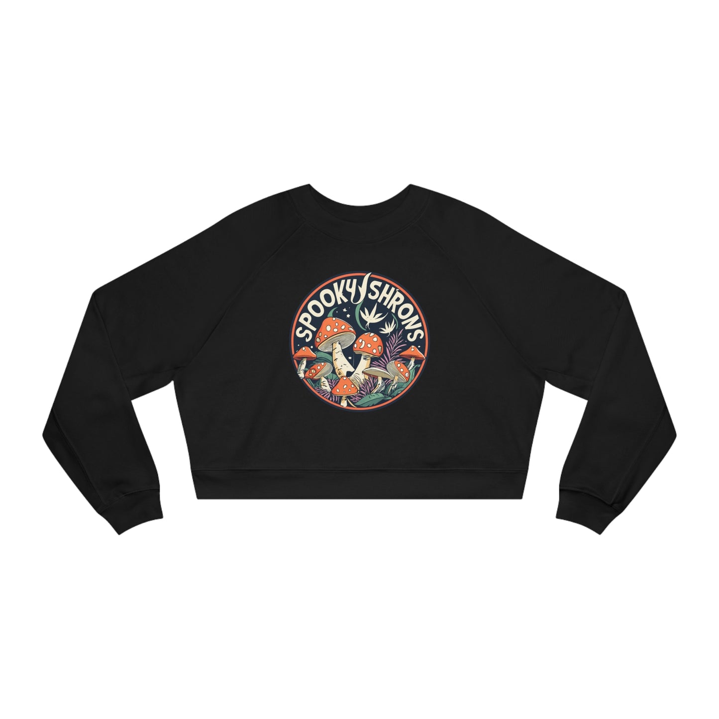 Spooky Shrooms Fungi Frights Sweatshirt, Unique Mushroom Costume & Spooky Season Halloween Sweatshirt