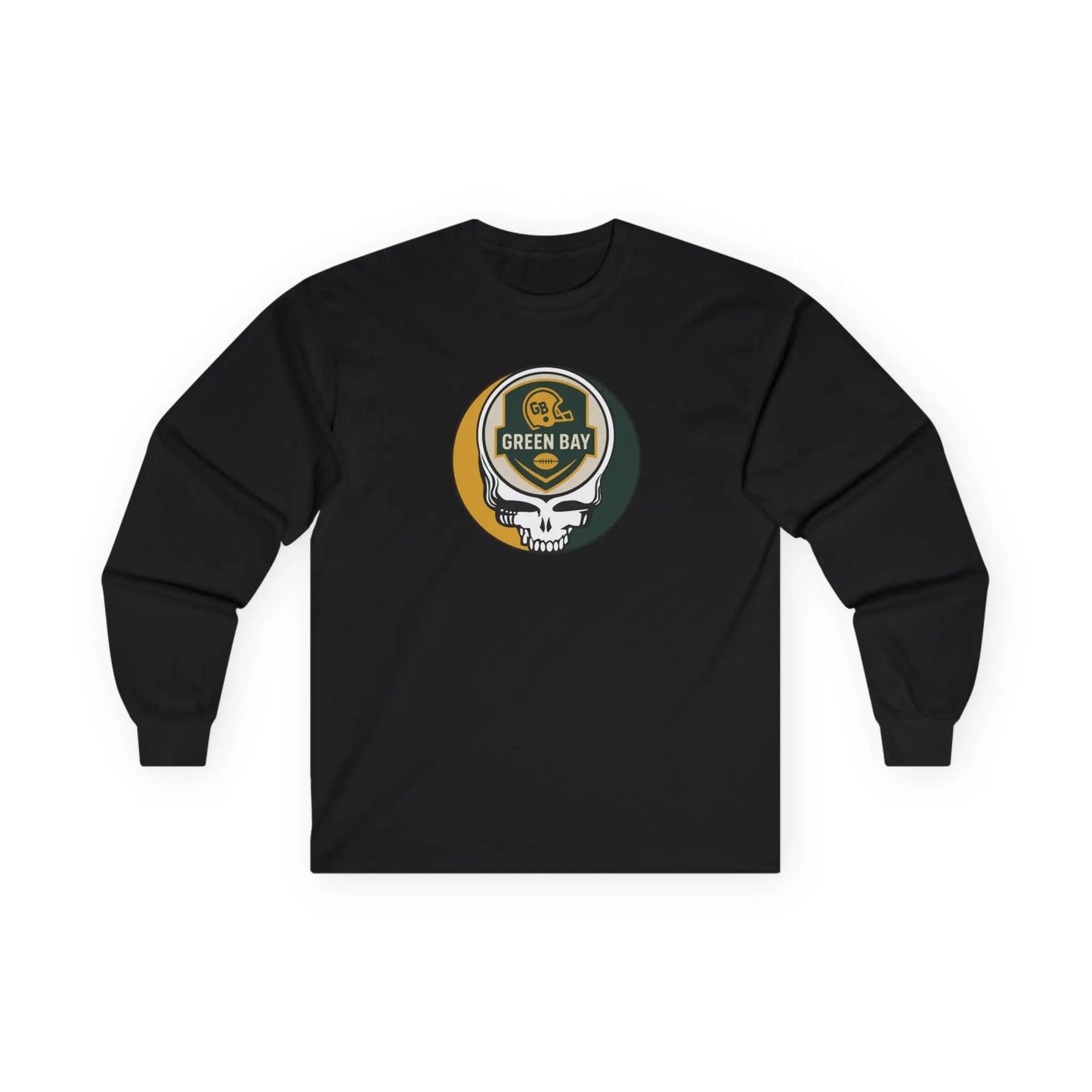 Green Bay Packers Stealie Ultra Cotton Long Sleeve Tee The Gridiron Collection