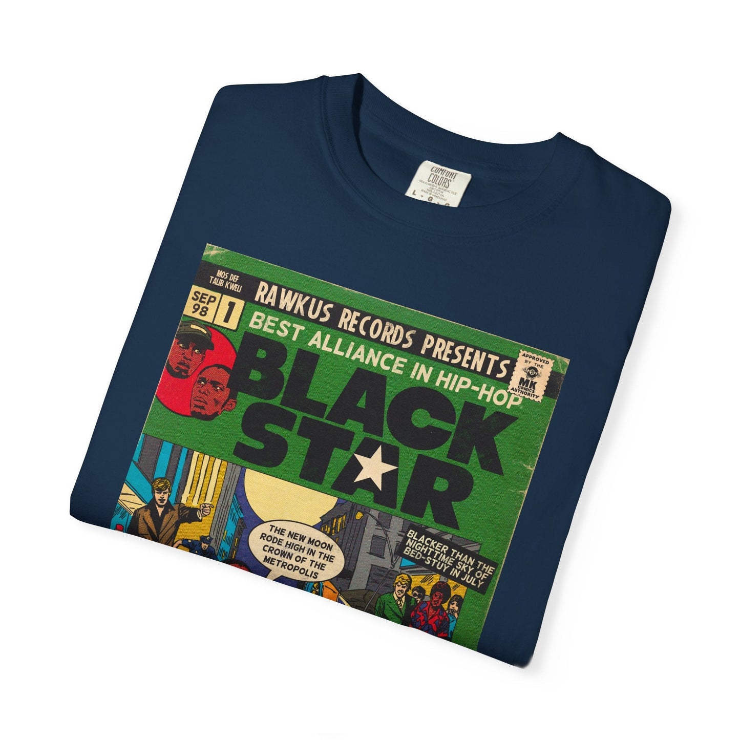 Black Star Unisex Comfort Colors T-shirt 100% Ring-Spun Cotton