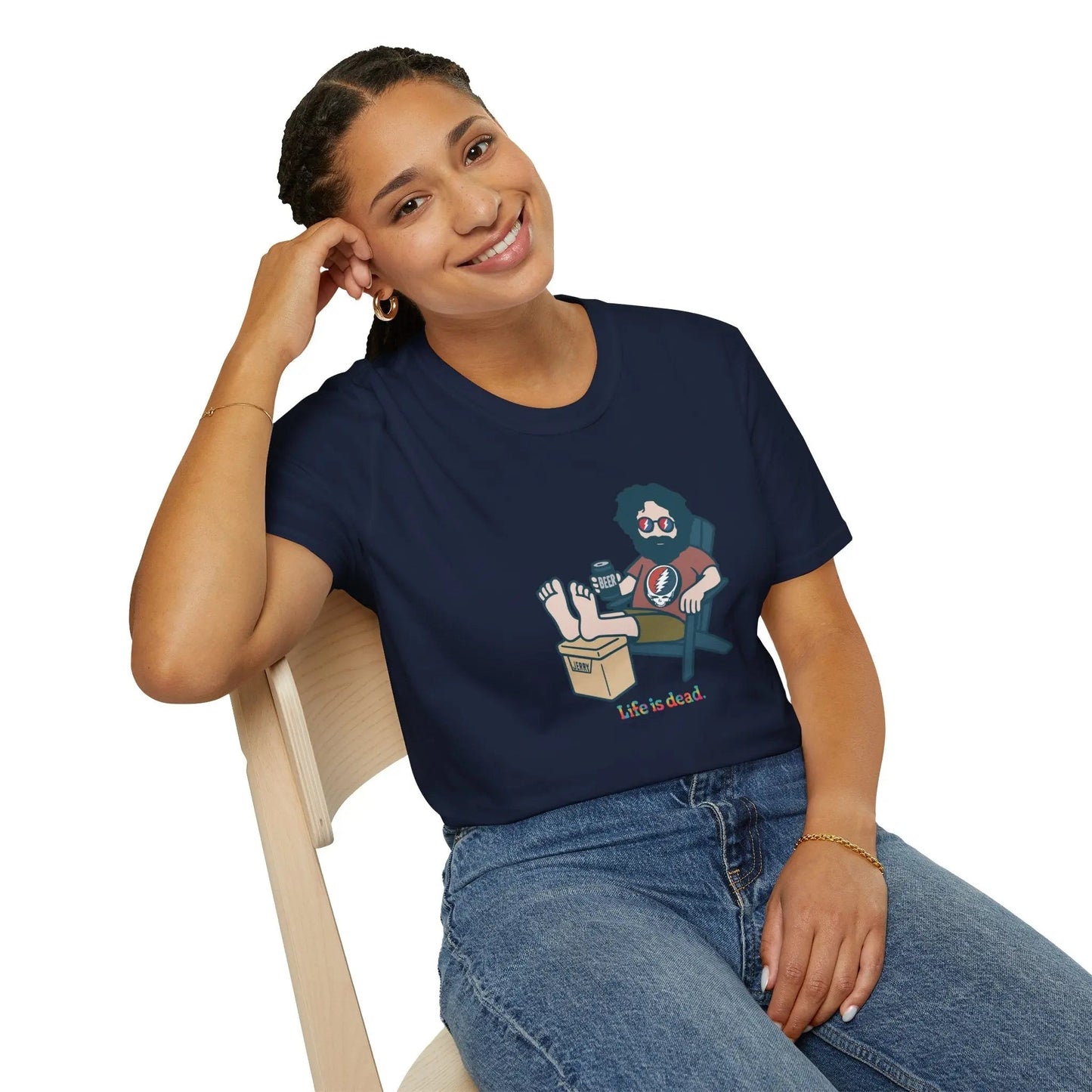 Stay Cool Jerry Life is Dead T-Shirt Grateful Dead