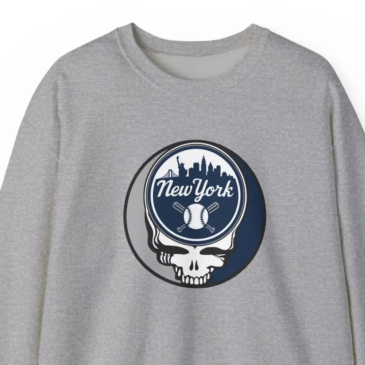 Grateful Dead Stealie New York Baseball Edition Crewneck Sweatshirt MLB