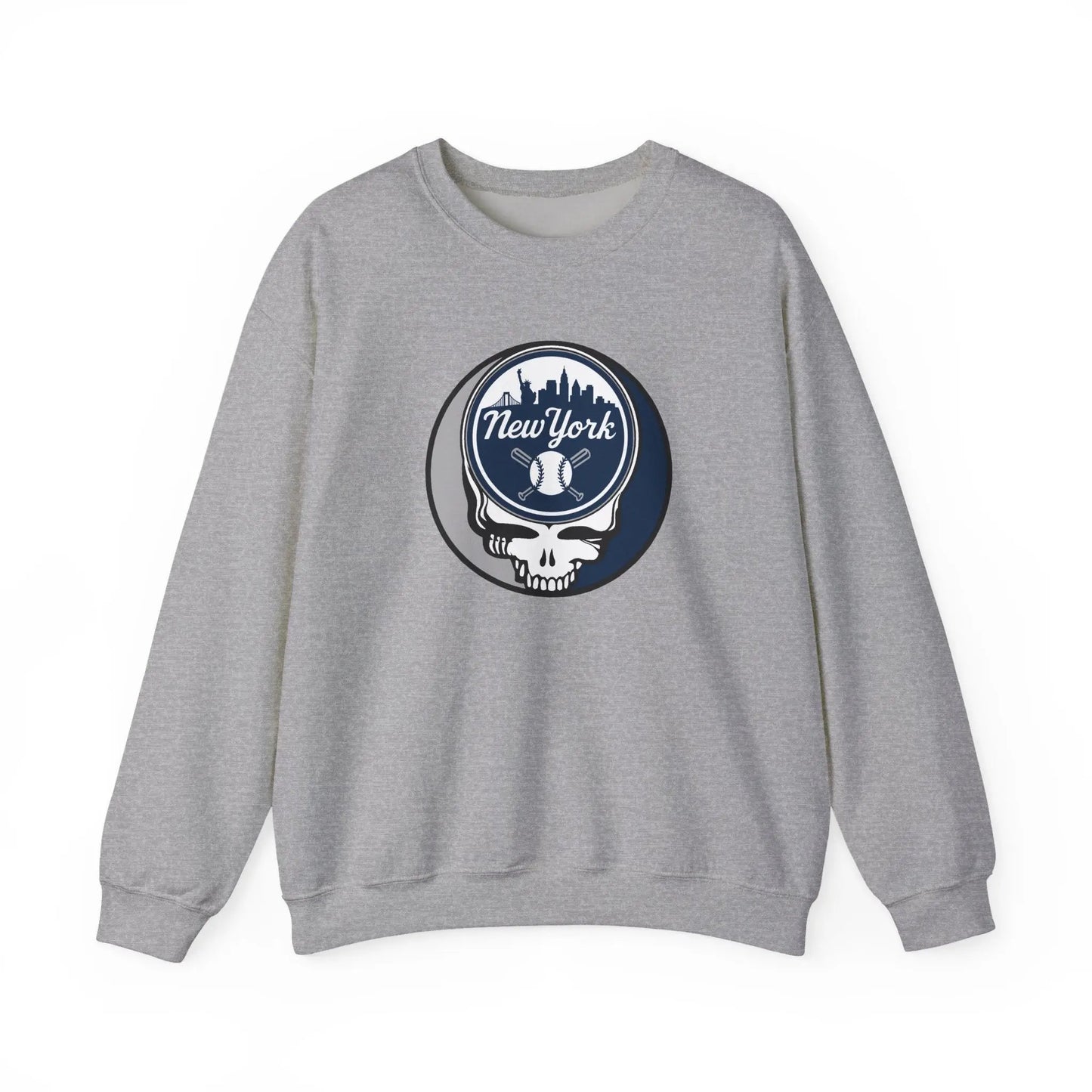 Grateful Dead Stealie New York Baseball Edition Crewneck Sweatshirt MLB