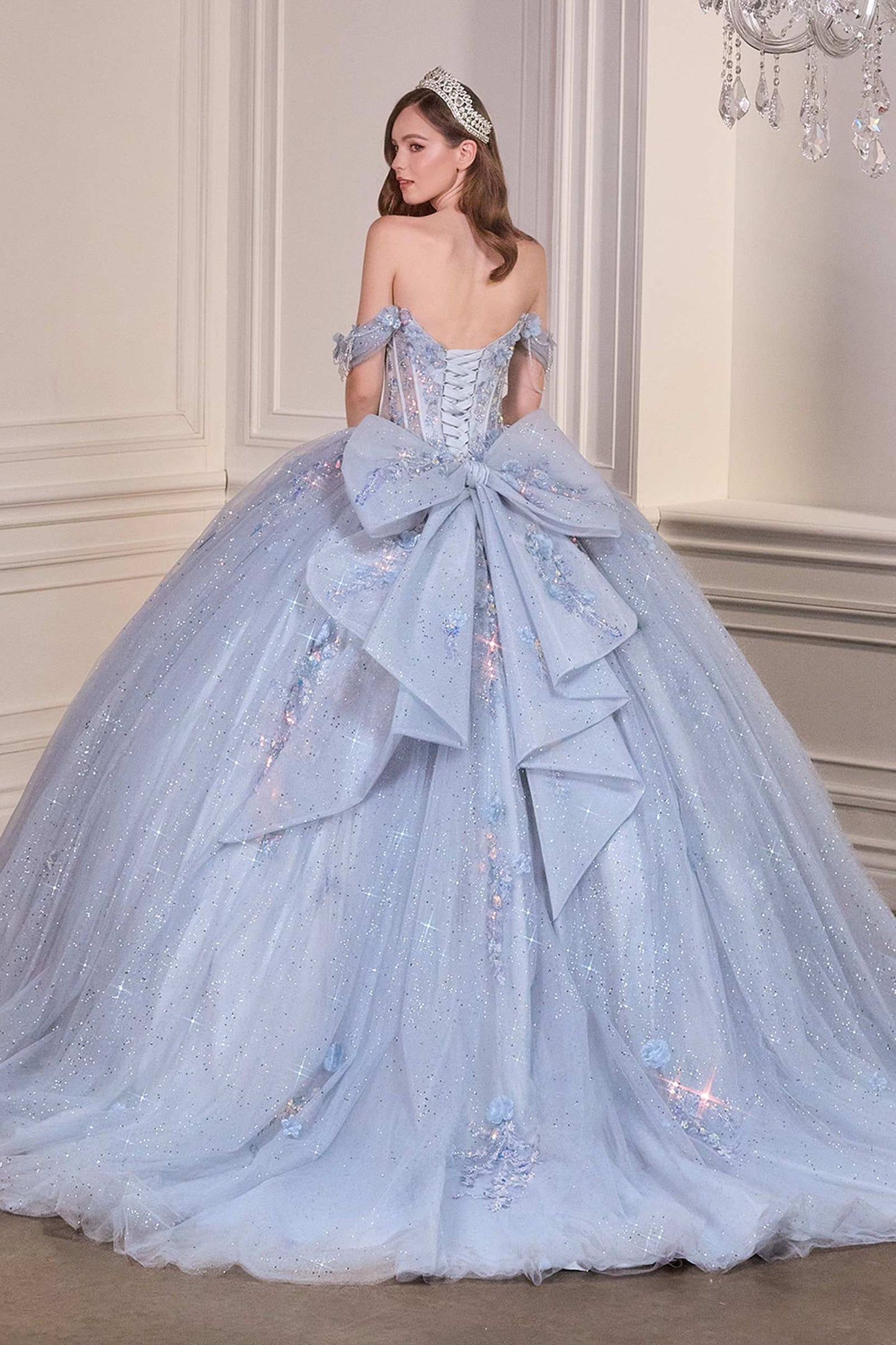 Ladivine 15728 Off Shoulder Quinceanera Ball Gown