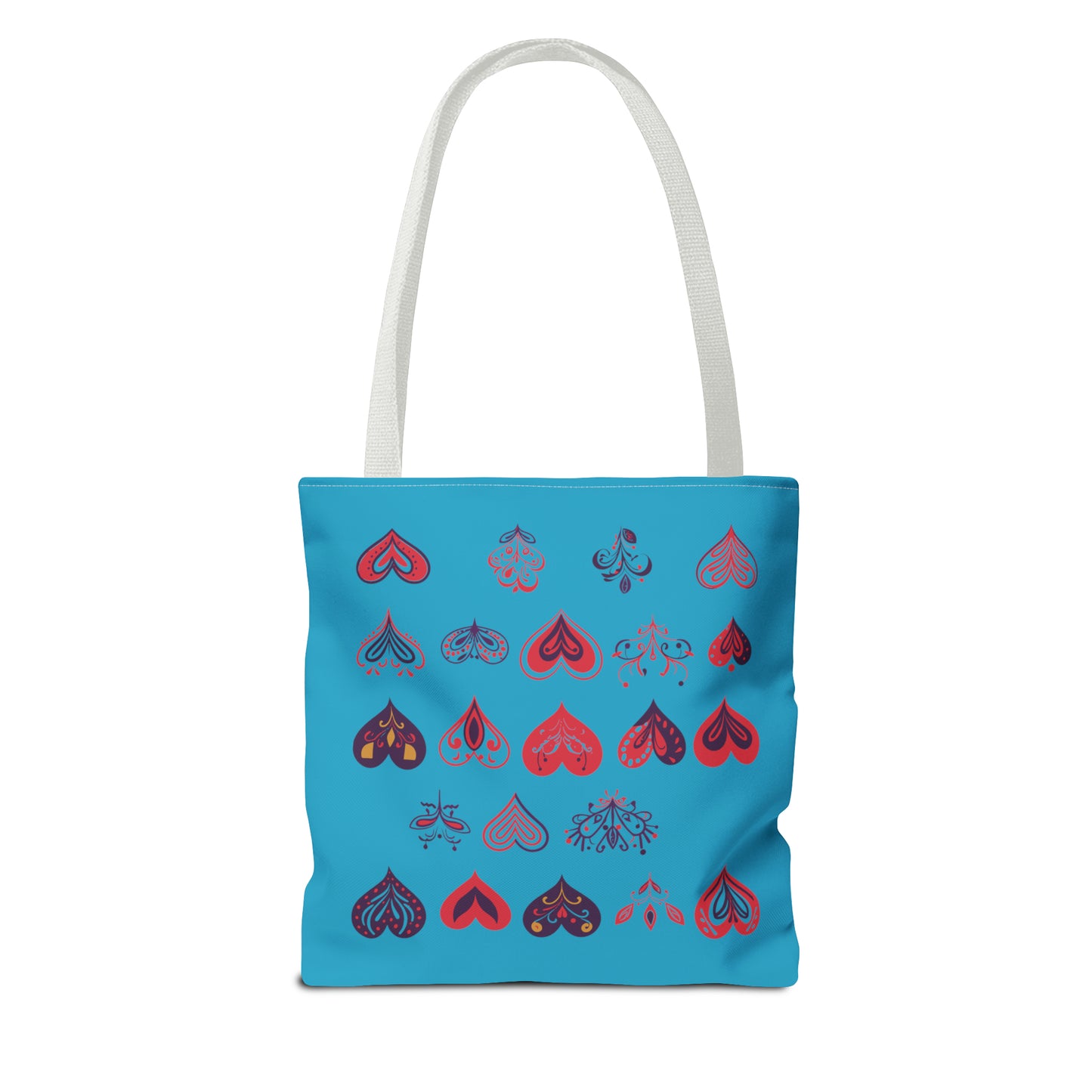 Valentine's Turquoise Tote Bag (AOP)