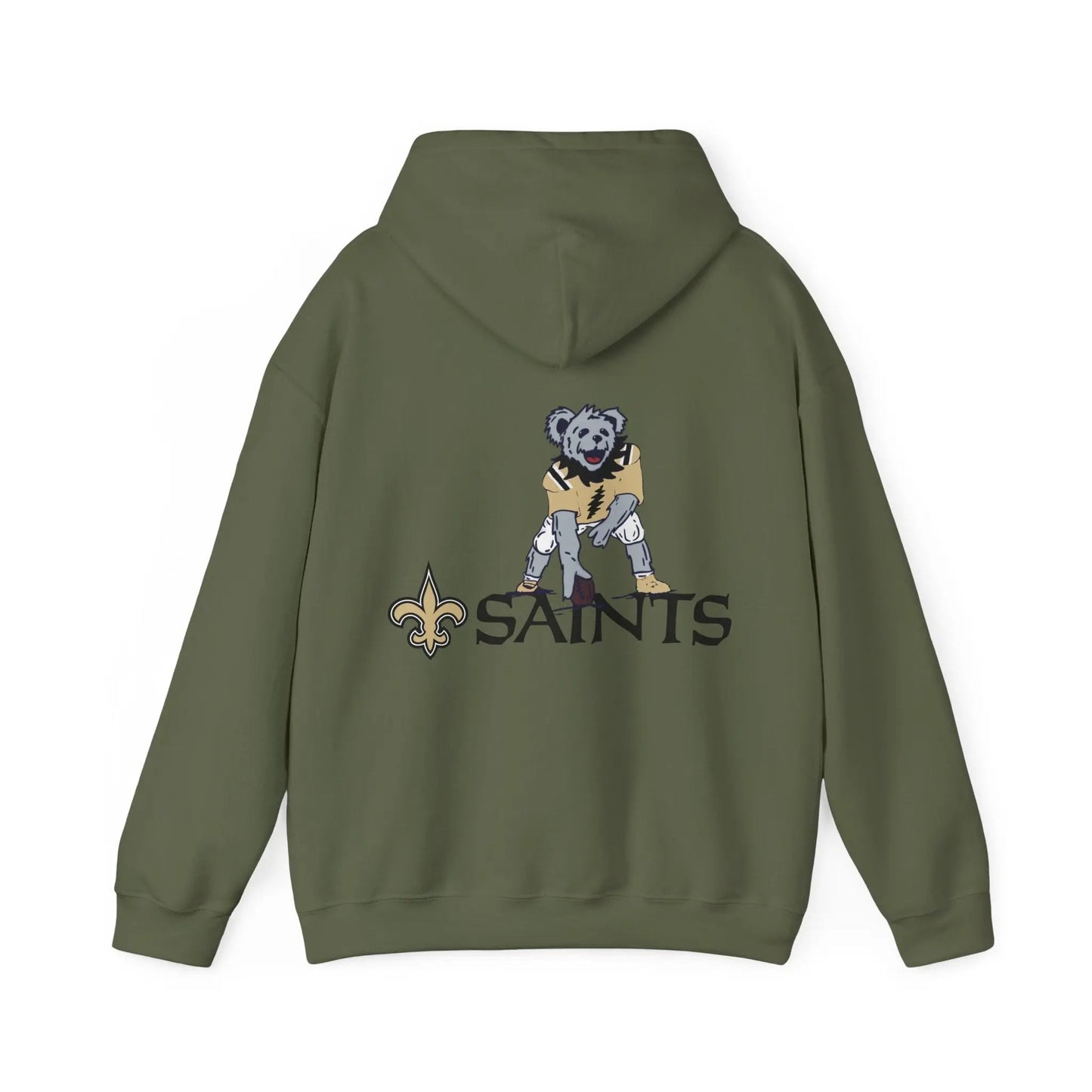 New Orleans Saints Dancing Bear Unisex Hoodie Two-Sided The Gridiron Collection