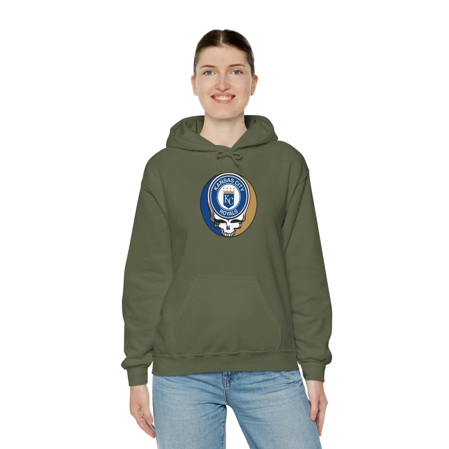 Kansas City Baseball Edition Heavy Blend Hoodie Unisex The Ballpark Collection Grateful Dead
