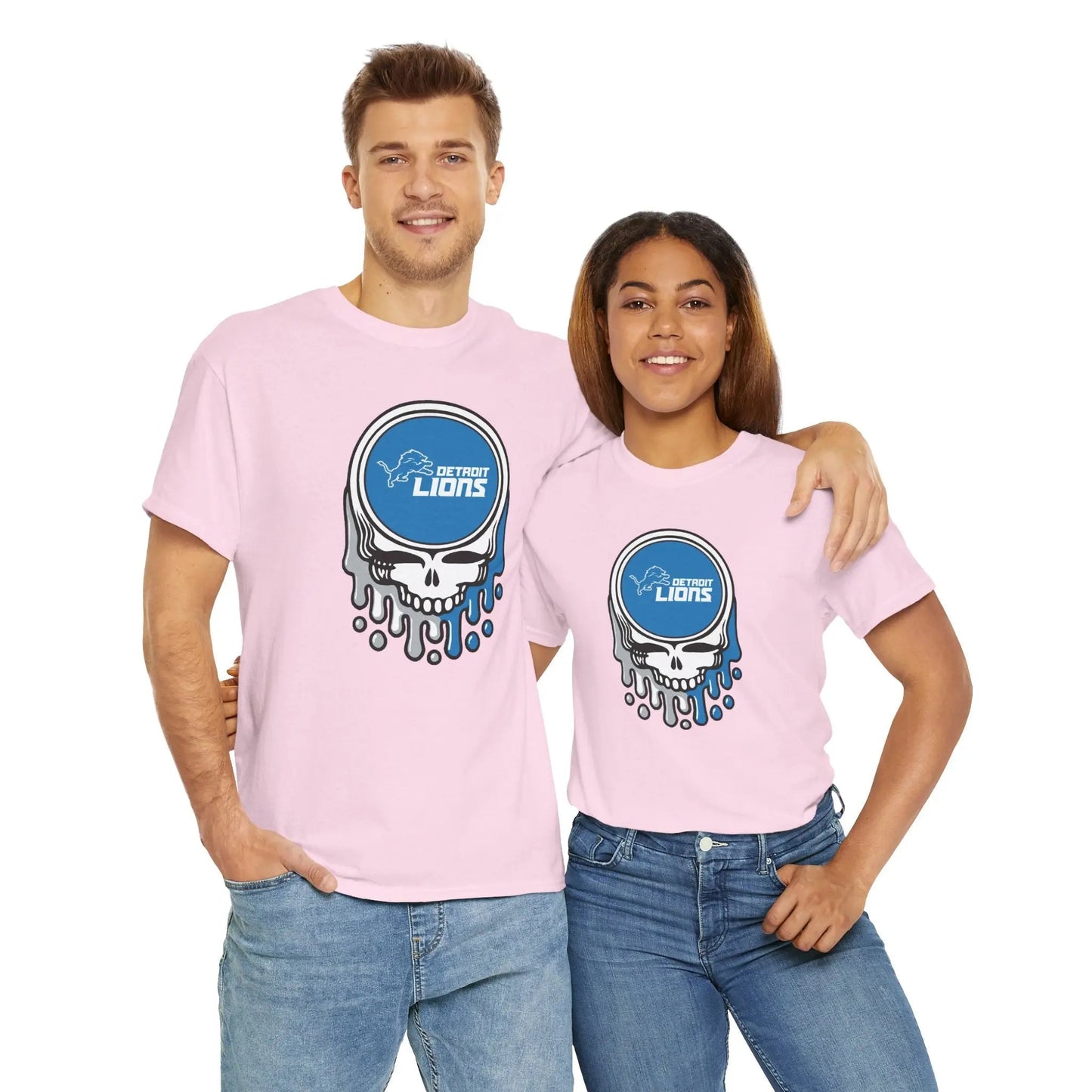 Detroit Lions Grateful Dead Dripping Stealie T-Shirt NFL