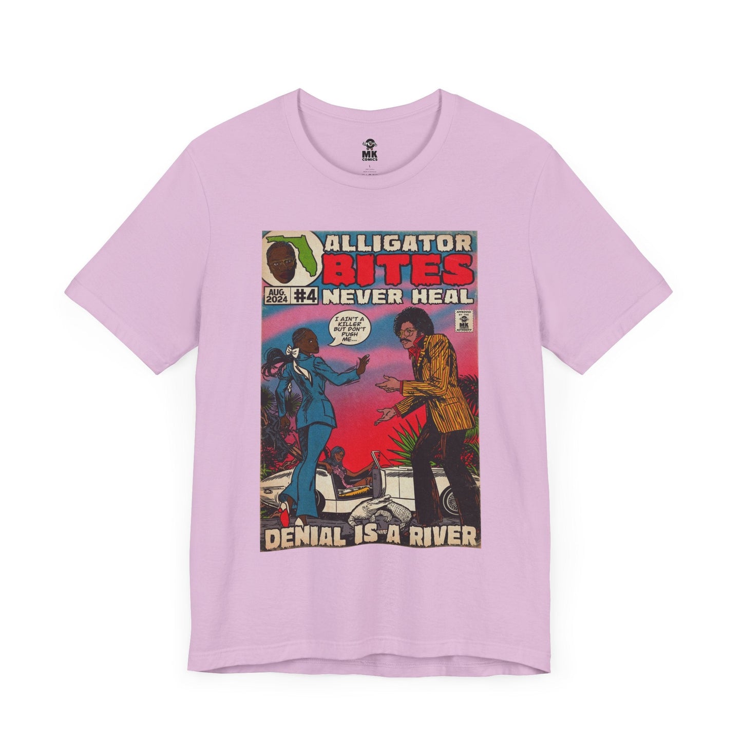Denial is a River - Alligator Bites Unisex Jersey Short Sleeve Tee