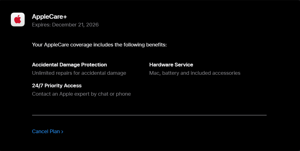 2023 Apple MacBook Pro 16-inch - M3 Max 40-Core GPU 128GB RAM 2TB SSD | AppleCare+ 12/21/26