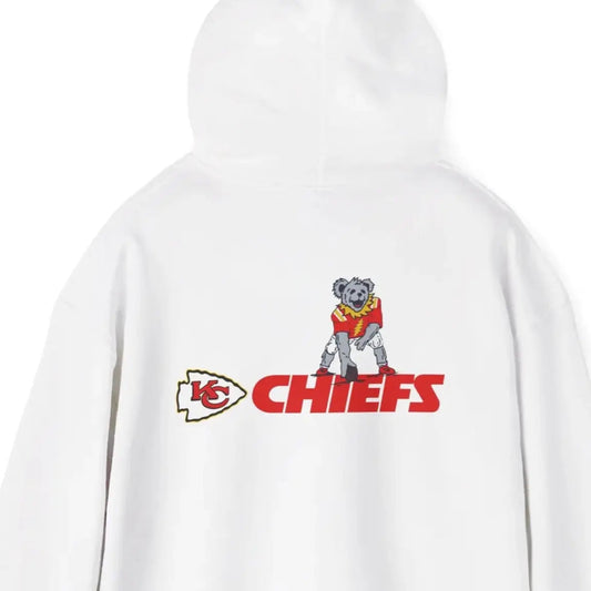 Kansas City Chiefs Dancing Bear Unisex Two-Sided Hoodie The Gridiron Collection
