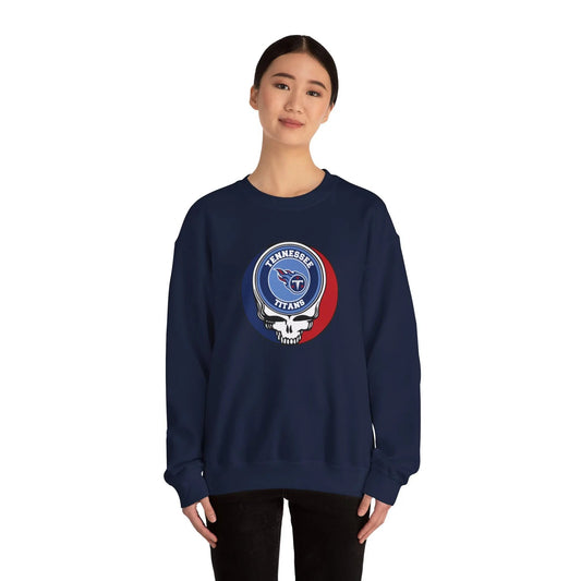 Gridiron Collection Tennessee Titans Grateful Dead Stealie Crewneck Sweatshirt