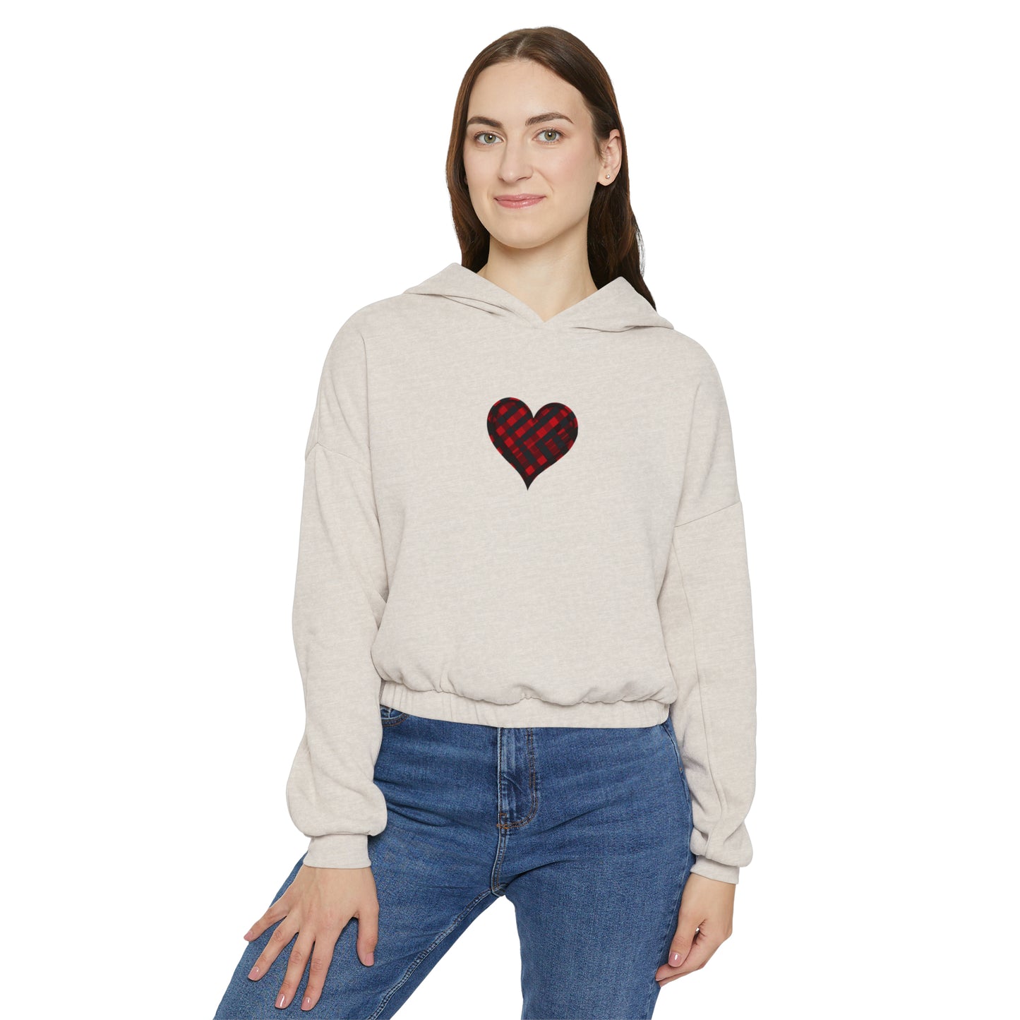 Valentine's best Gift, Women's Cinched Bottom Hoodie