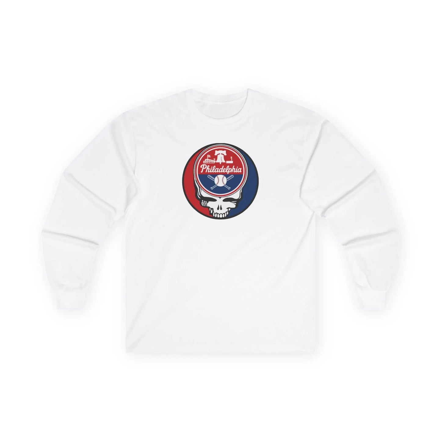 Philadelphia Baseball Edition Stealie Long Sleeve Tee Ultra-Cotton Grateful Dead
