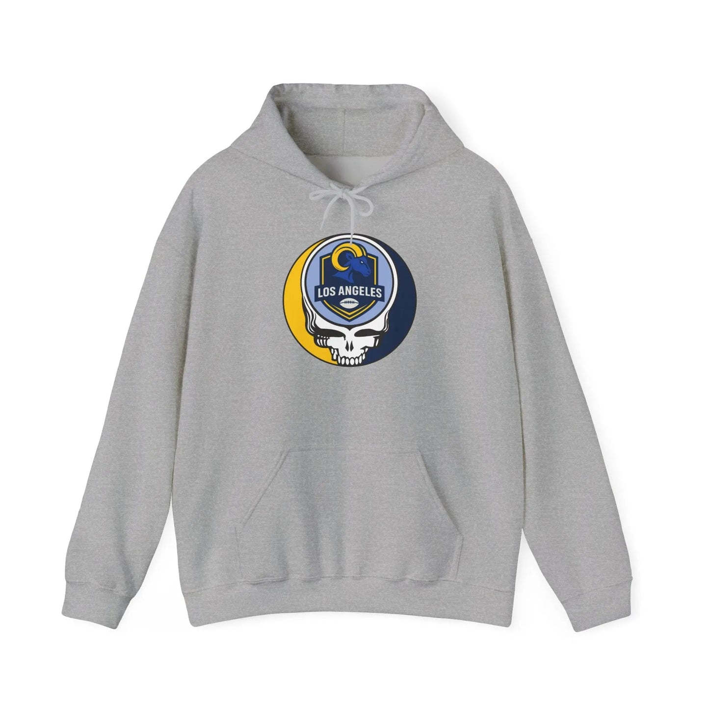 Los Angeles Rams Stealie Grateful Dead Hooded Sweatshirt NFL The Gridiron Collection