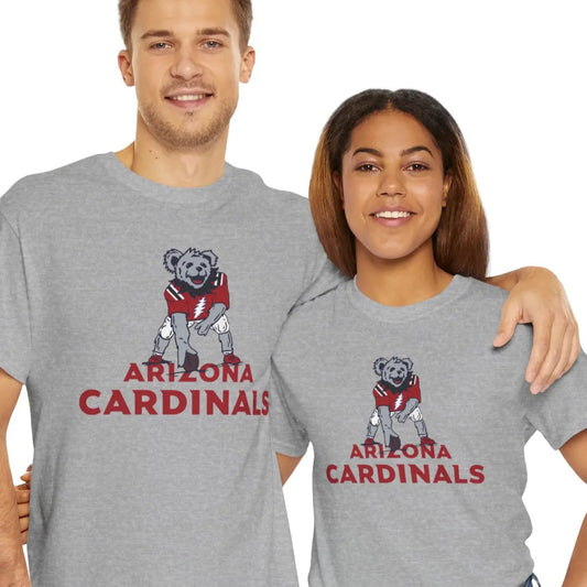 Arizona Cardinals Dancing Bear Grateful Dead T-Shirt NFL The Gridiron Collection
