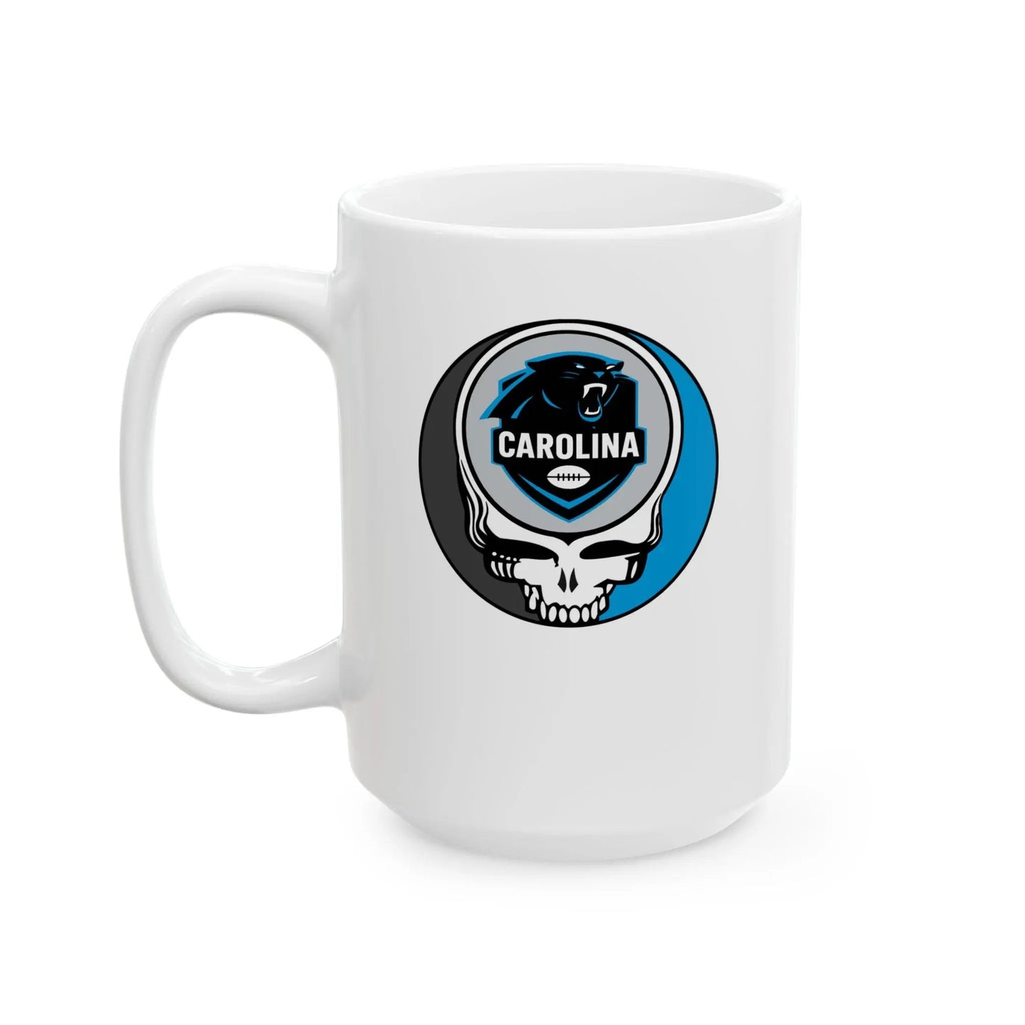Carolina Panthers Stealie Ceramic Mug Durable White Ceramic The Gridiron Collection