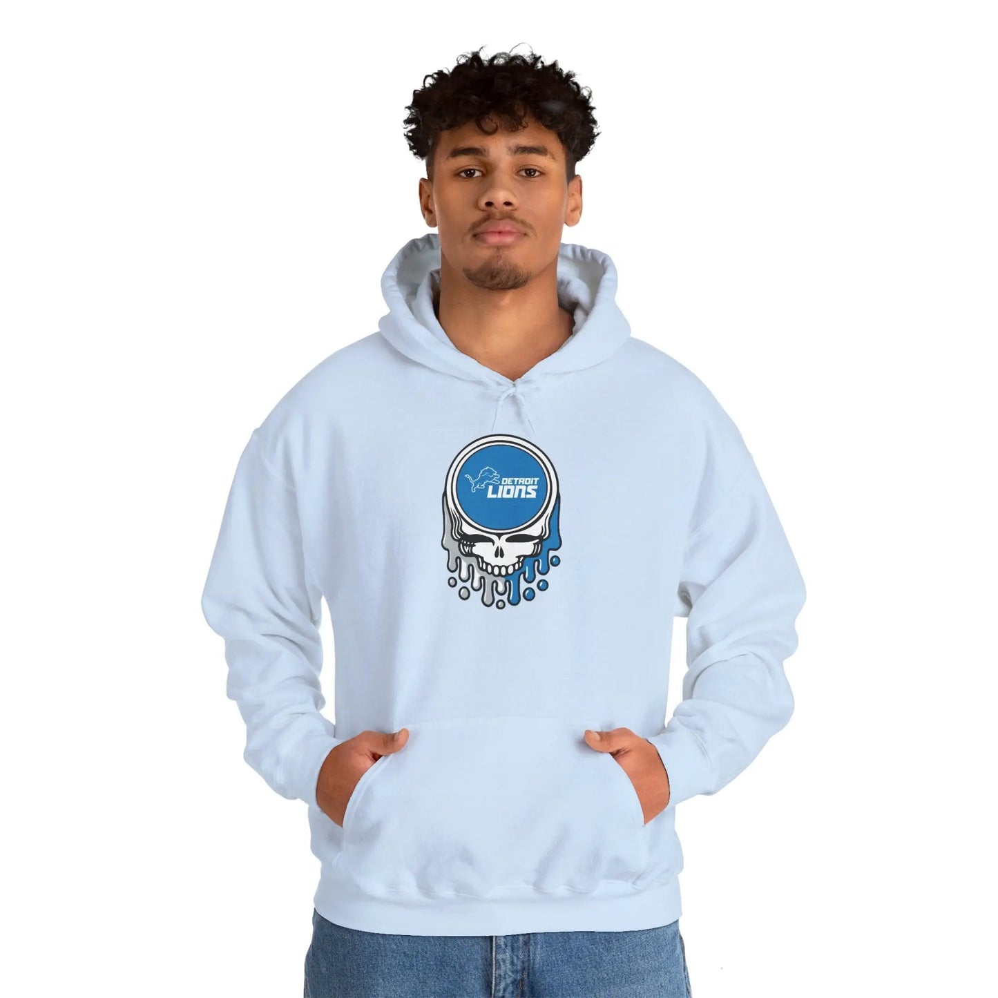 Detroit Lions Grateful Dead Hooded Sweatshirt The Gridiron Collection