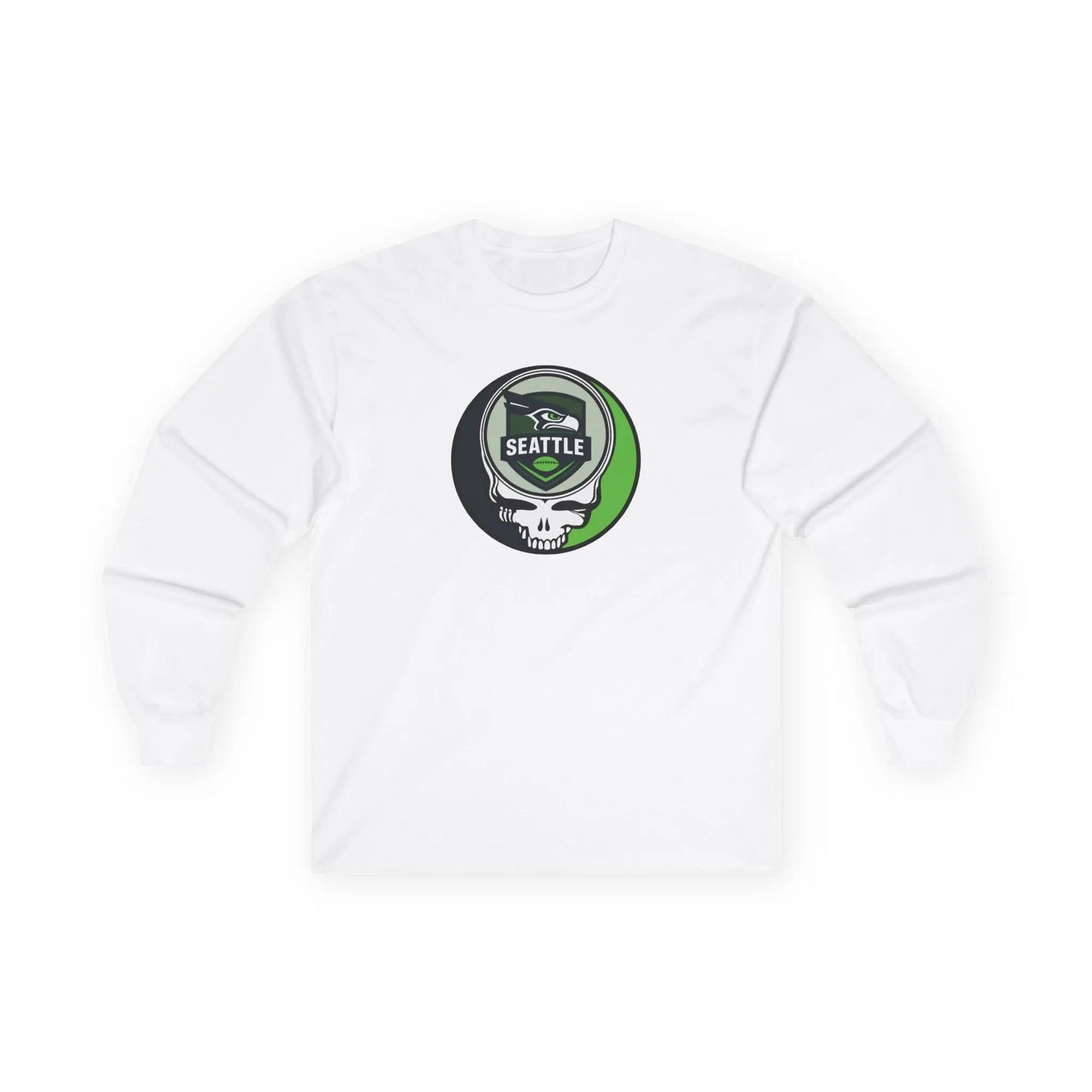 Ultra Cotton Long Sleeve Tee Stealie Gridiron Collection Seattle Edition