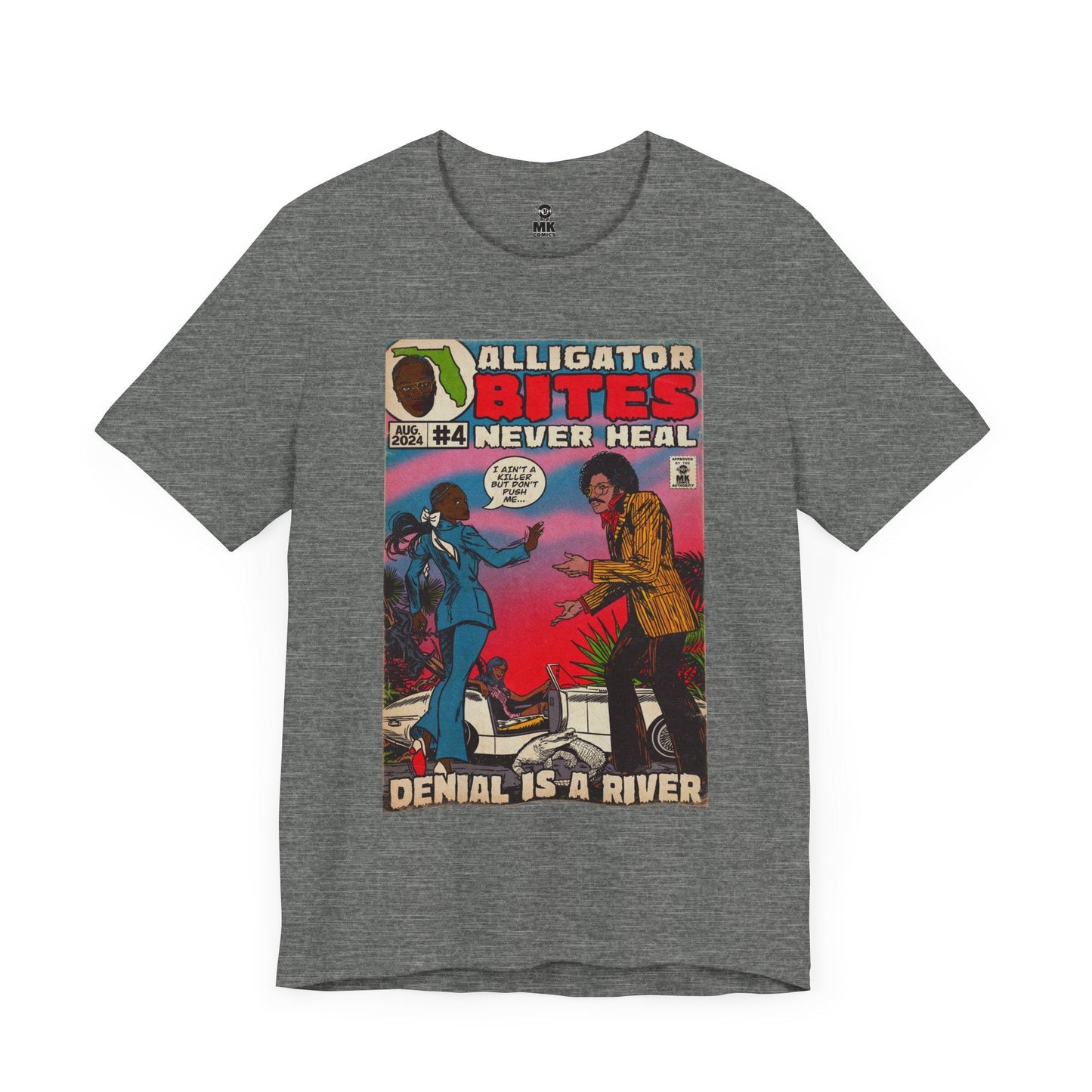 Denial is a River - Alligator Bites Unisex Jersey Short Sleeve Tee