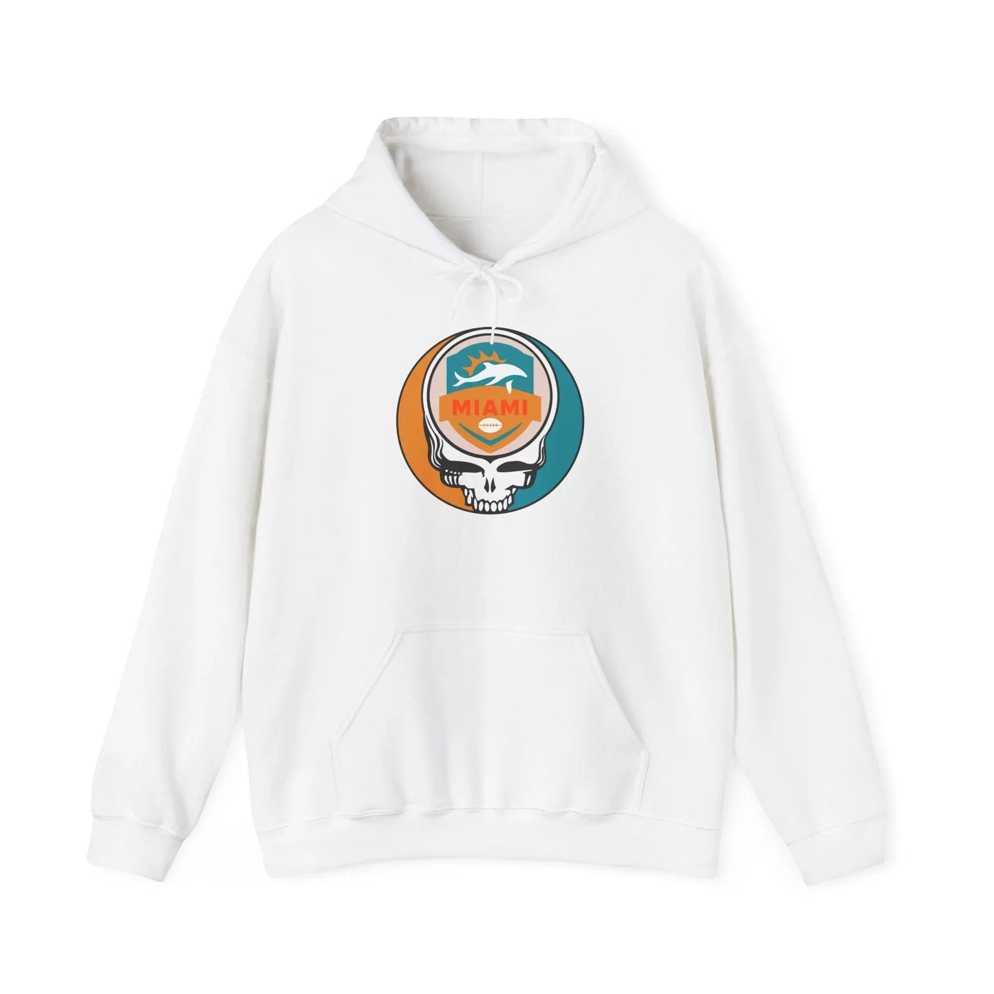 Miami Dolphins Stealie Grateful Dead Hooded Sweatshirt NFL The Gridiron Collection
