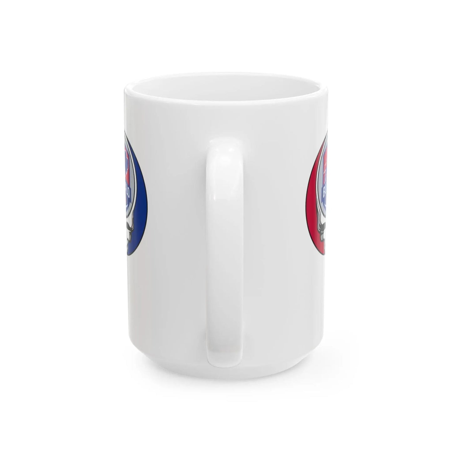 Buffalo Bills Stealie Ceramic Coffee Mug White Durable The Gridiron Collection