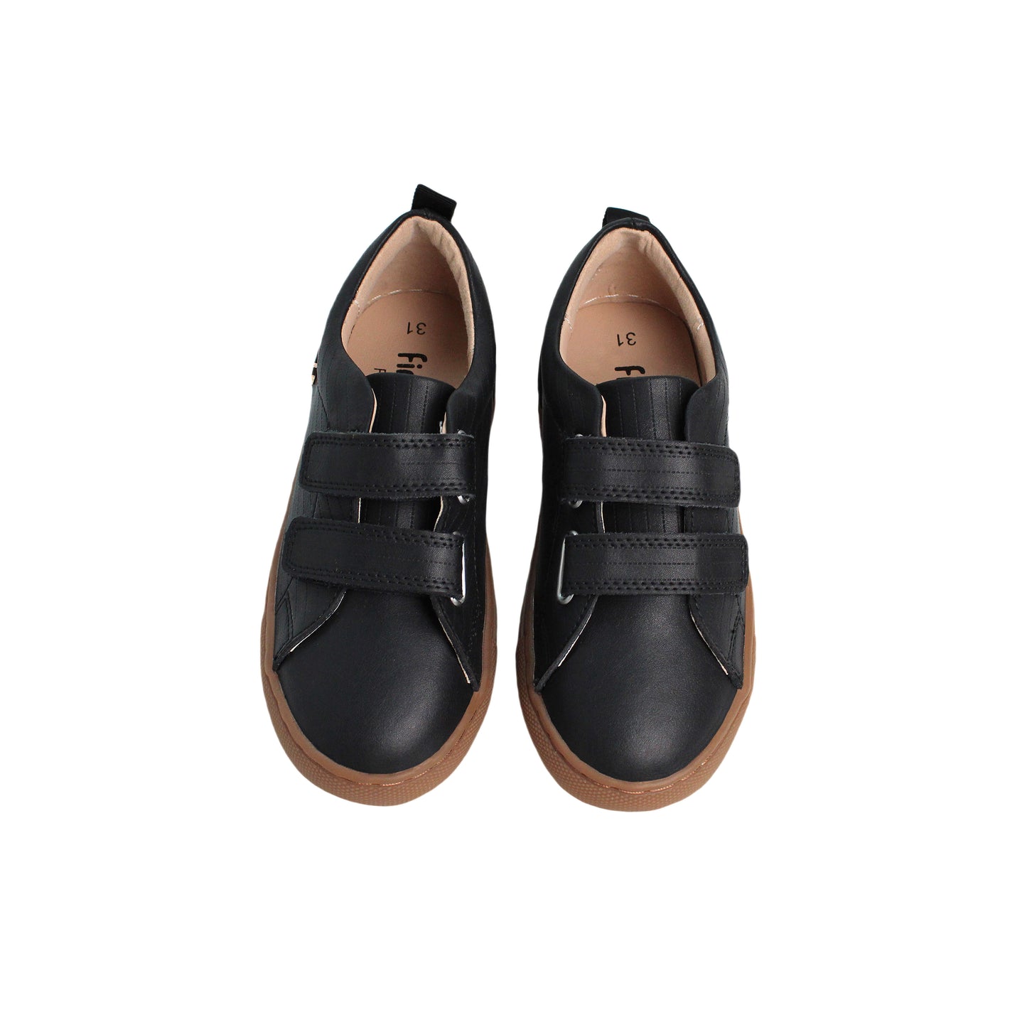 Black striped leather Black Leather