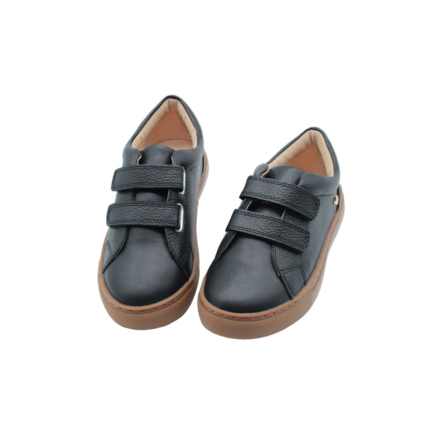 Black Leather Straps Boys Shoe