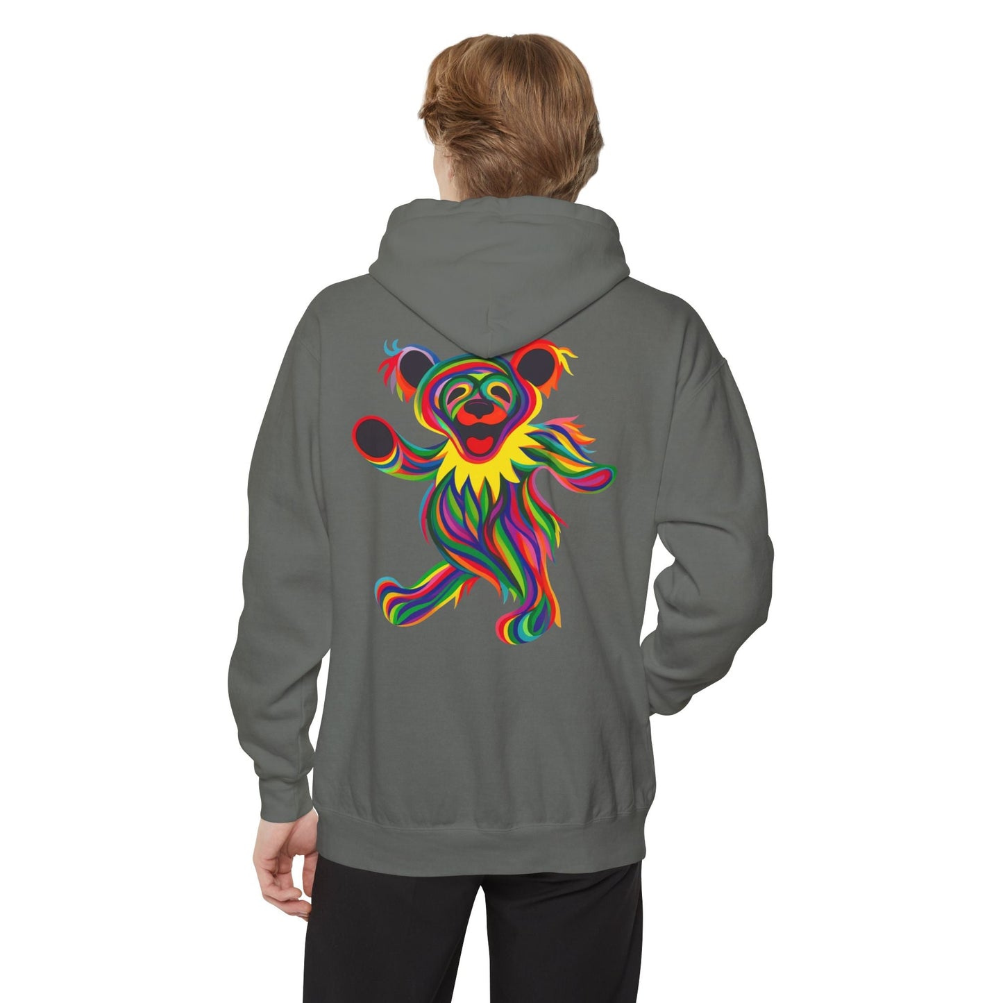 Tie-Dye Two-Sided Unisex Garment-Dyed Hoodie Bear Vineyard Collection