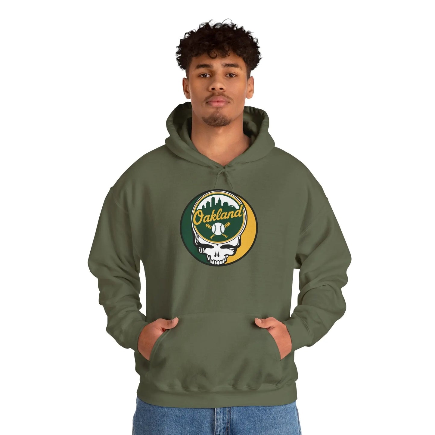 Grateful Dead Oakland Baseball Edition Unisex Heavy Blend Hoodie MLB