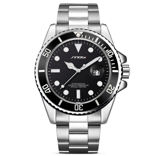 Sinobi Model Diver Watch – Submariner Homage, 43.5 mm Stainless Steel Quartz