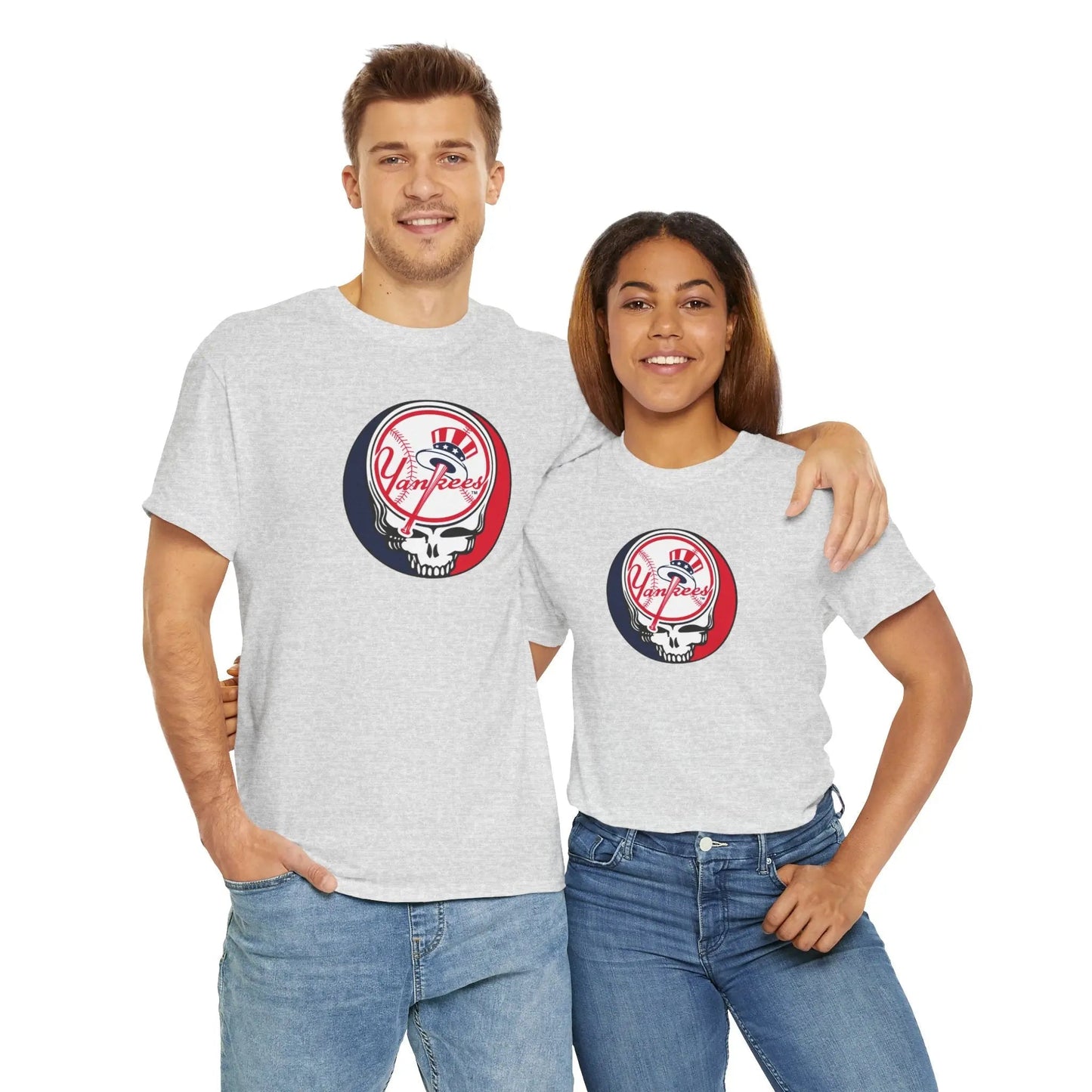 New York Yankees Grateful Dead Stealie Baseball Tee The Ballpark Collection