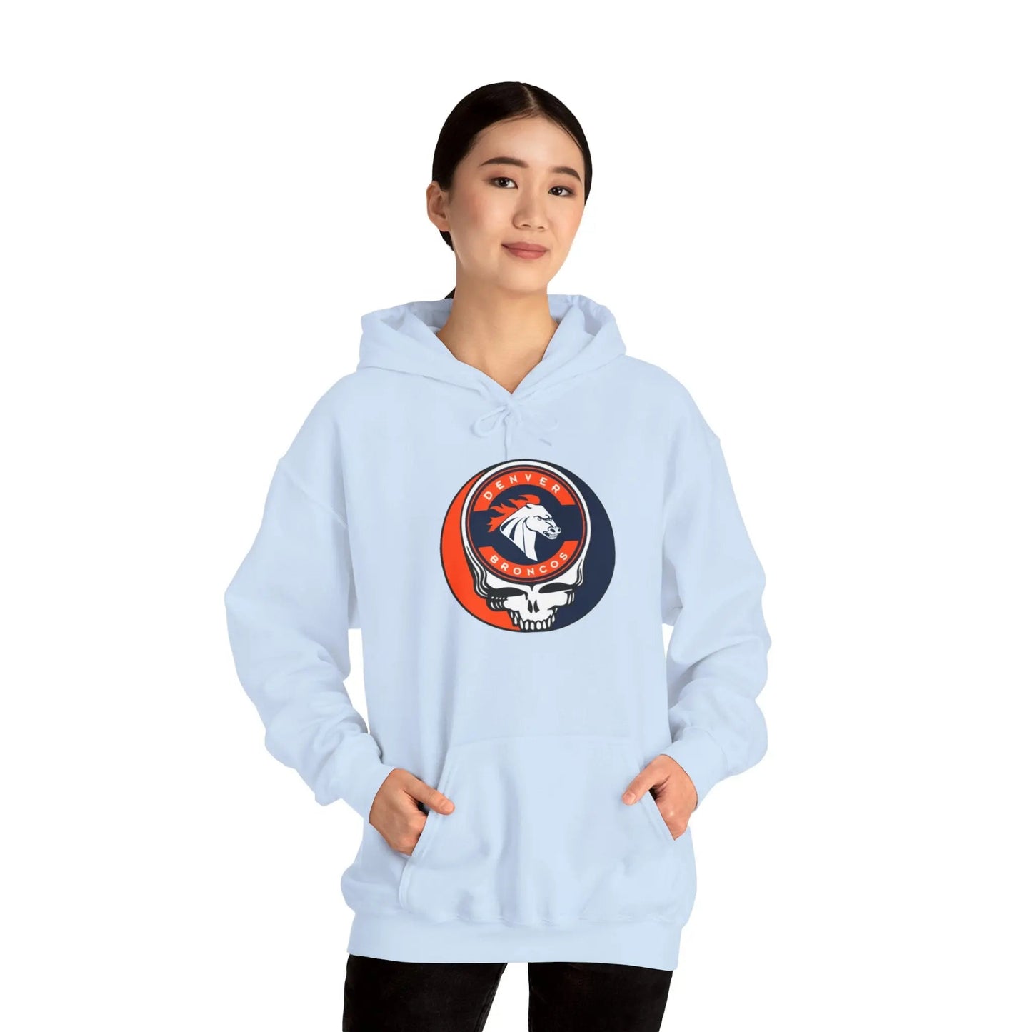 Denver Broncos Grateful Dead Hooded Sweatshirt The Gridiron Collection