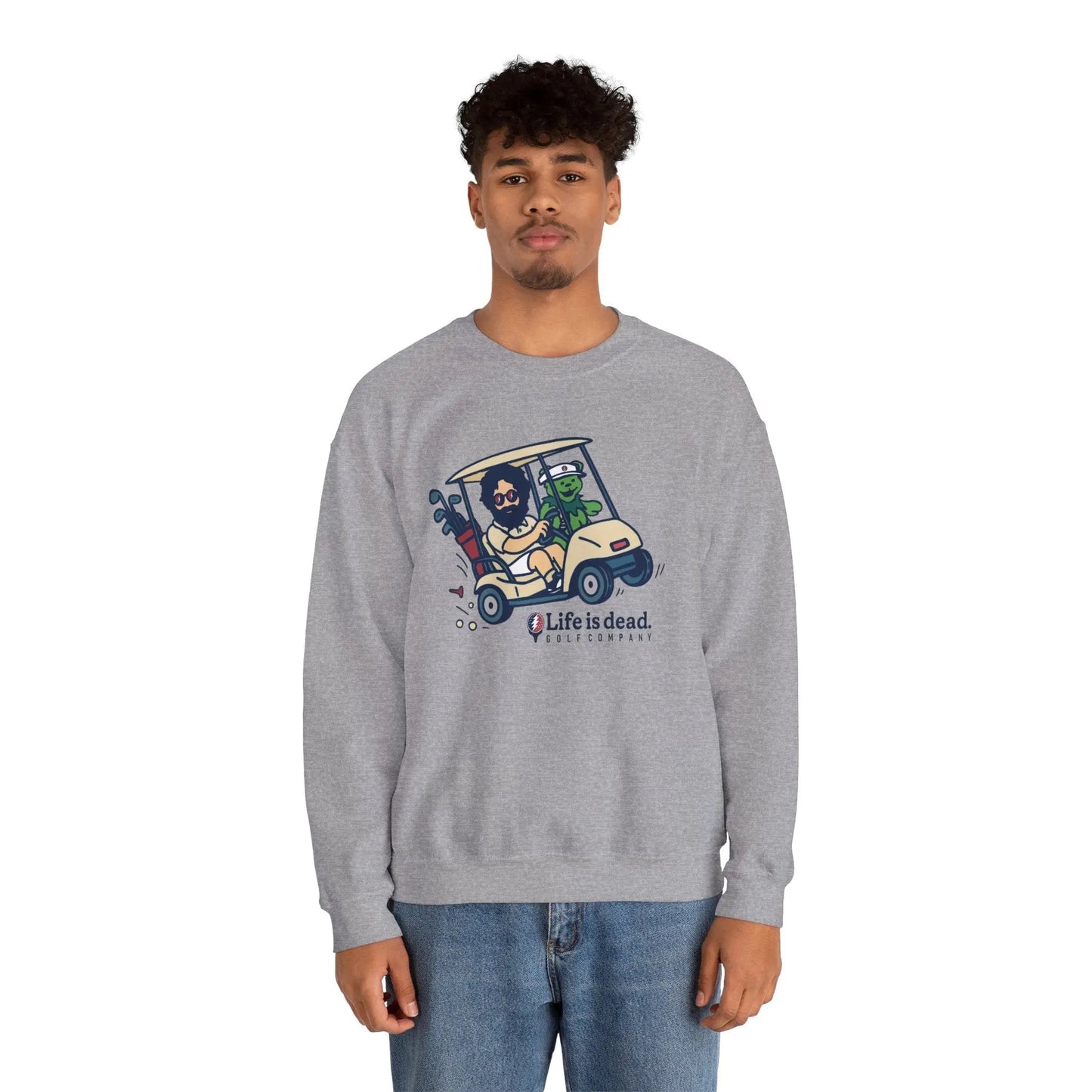 Life is dead. Crewneck Sweatshirt Unisex Heavy Blend Crewneck Sweatshirt Gildan