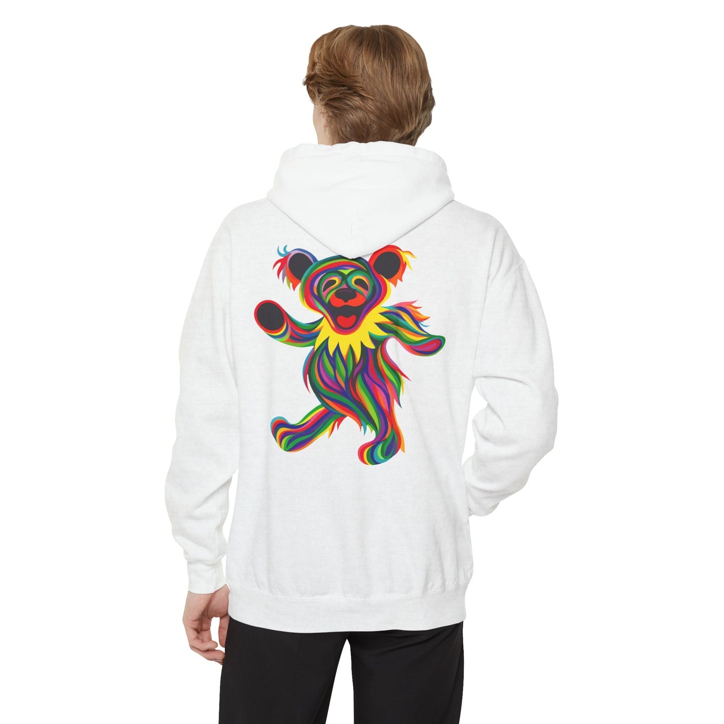 Tie-Dye Two-Sided Unisex Garment-Dyed Hoodie Bear Vineyard Collection