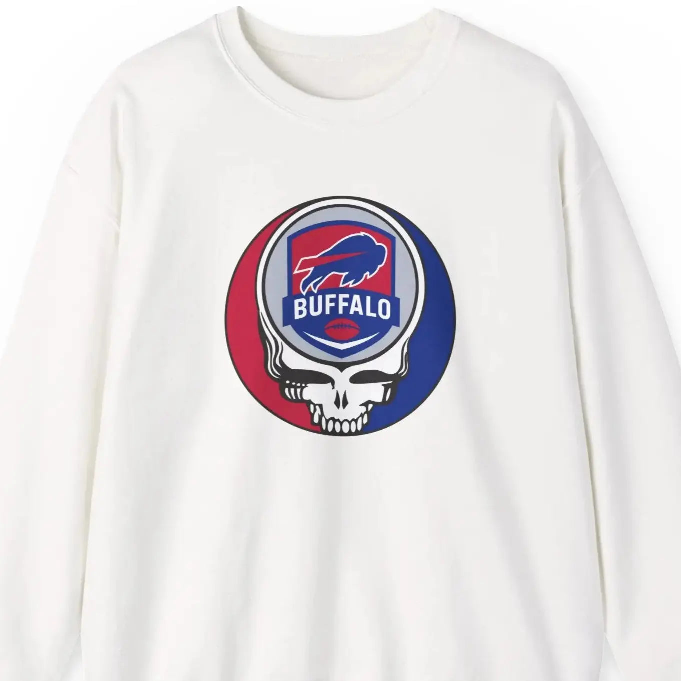 Buffalo Bills Grateful Dead Stealie Crewneck Sweatshirt Unisex NFL