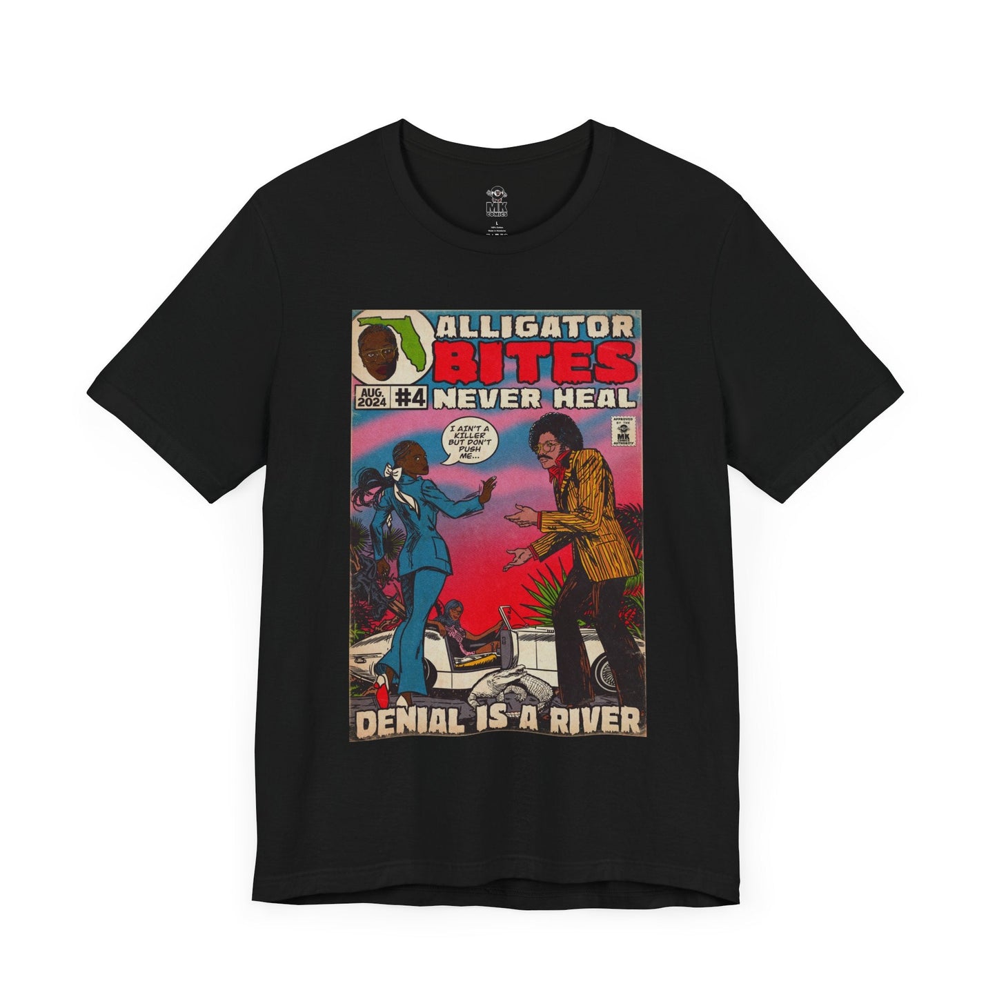 Denial is a River - Alligator Bites Unisex Jersey Short Sleeve Tee