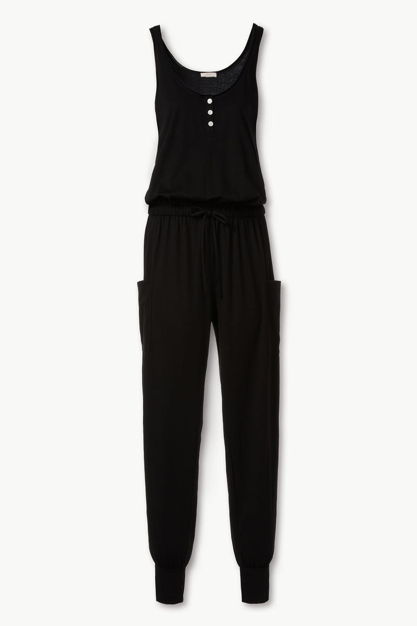 Brie Cargo Adjustable Drawstring Waist Cargo Jumpsuit