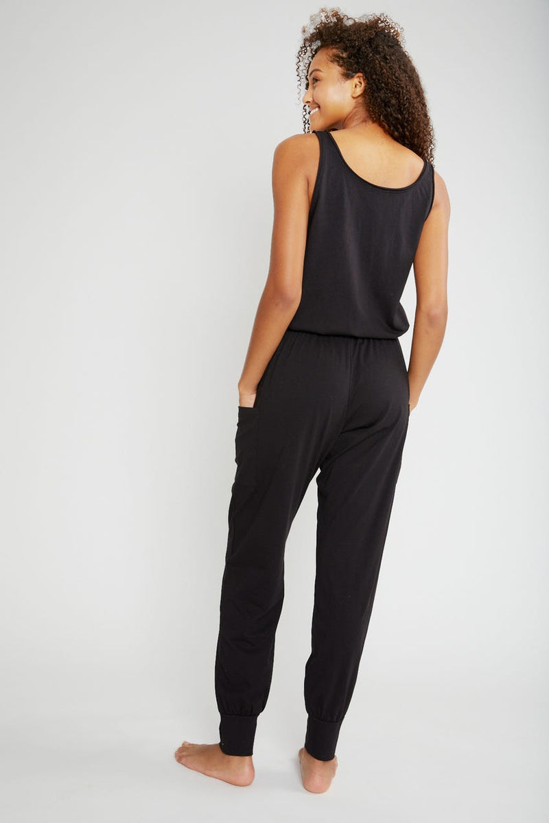 Brie Cargo Adjustable Drawstring Waist Cargo Jumpsuit