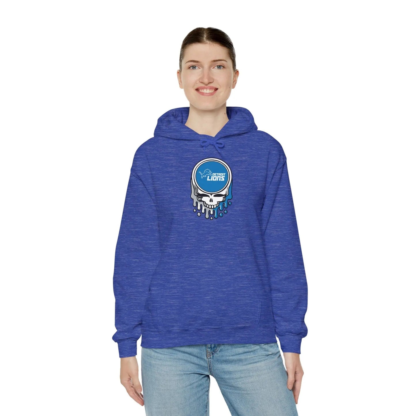 Detroit Lions Grateful Dead Hooded Sweatshirt The Gridiron Collection