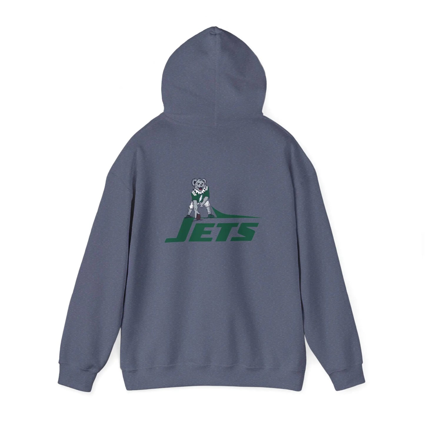 New York Jets Dancing Bear Unisex Hoodie Two-Sided The Gridiron Collection