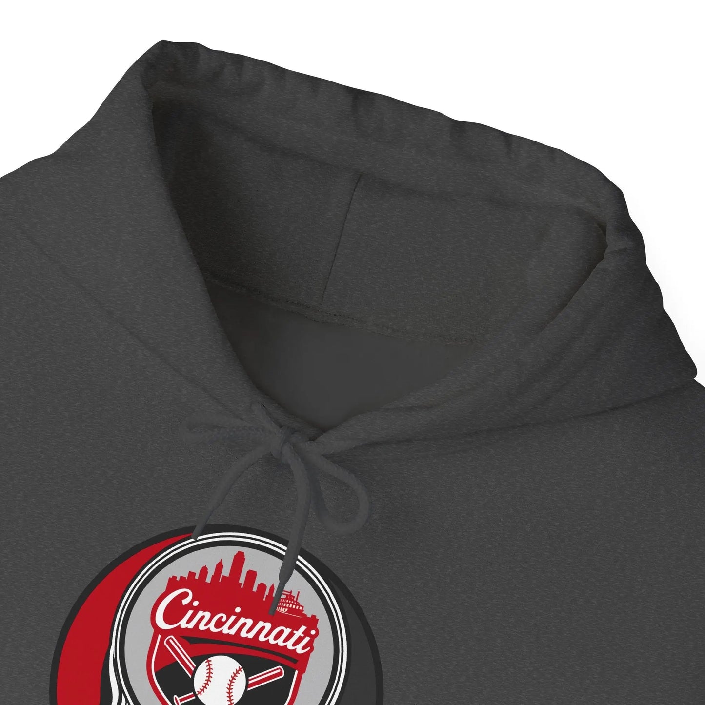 Grateful Dead Unisex Heavy Blend Hoodie Steal Your Face Artwork The Ballpark Collection Cincinnati Baseball Edition