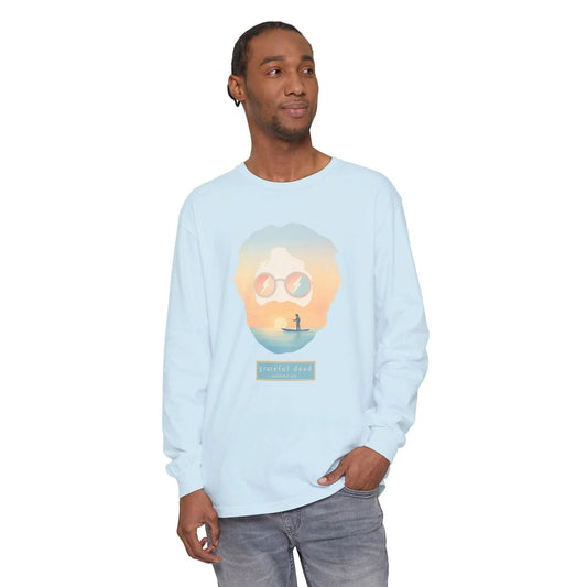 Garment-Dyed Long Sleeve T-Shirt 100% Cotton Tropical Jerry Vineyard Collection