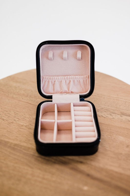 Travel Gift Jewelry Box Case Vegan Leather Christina