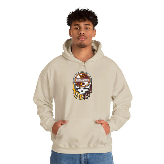 Washington Commanders Grateful Dead Hooded Sweatshirt The Gridiron Collection