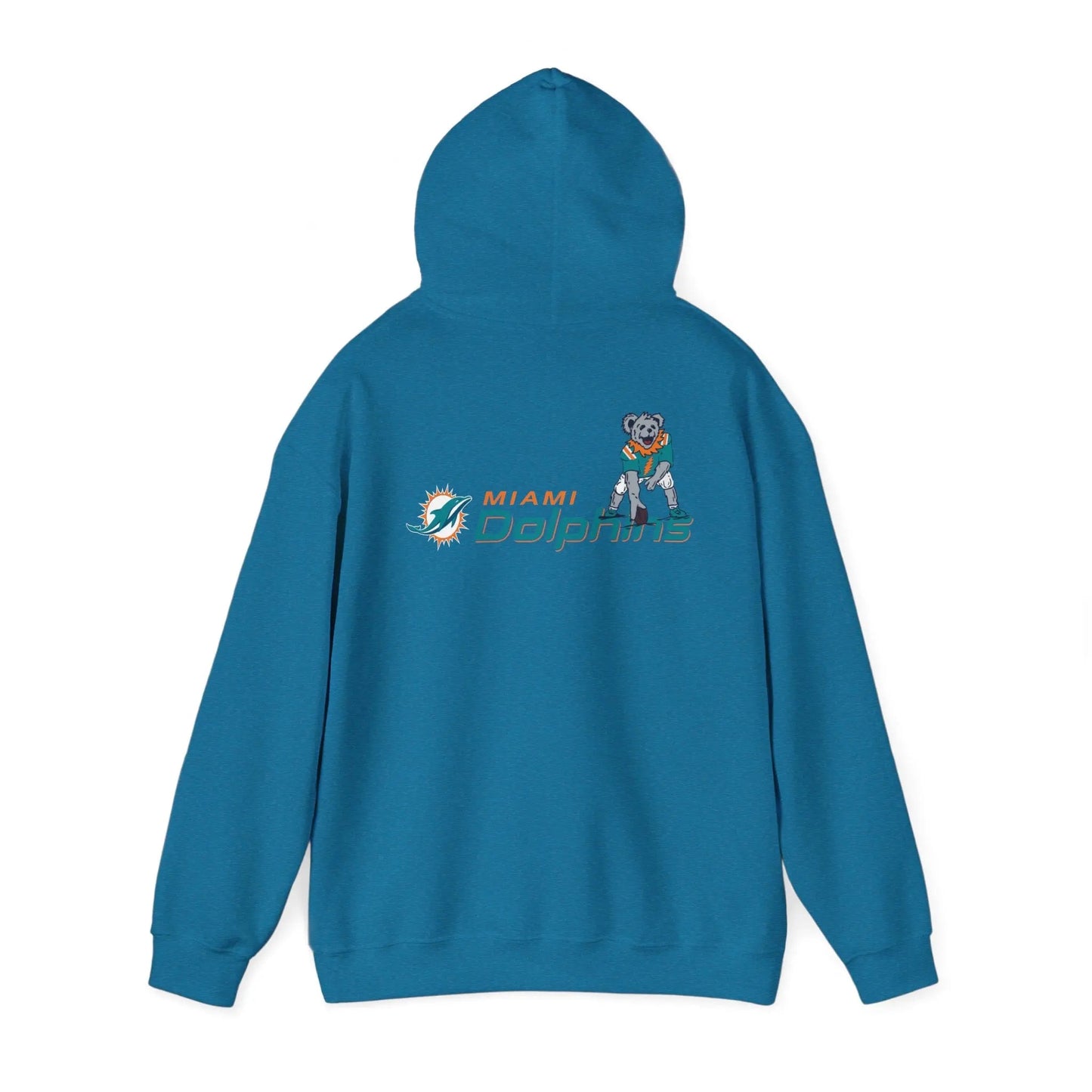 Miami Dolphins Dancing Bear Unisex Hoodie Two-Sided The Gridiron Collection