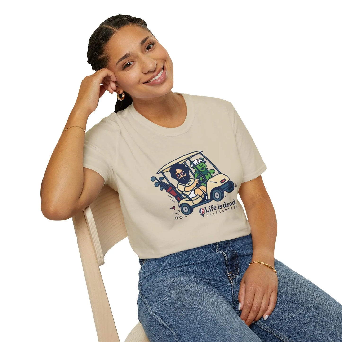 Life is Dead Soft-Style T-Shirt Joy Ridin' Jerry and The Bear Golf Company
