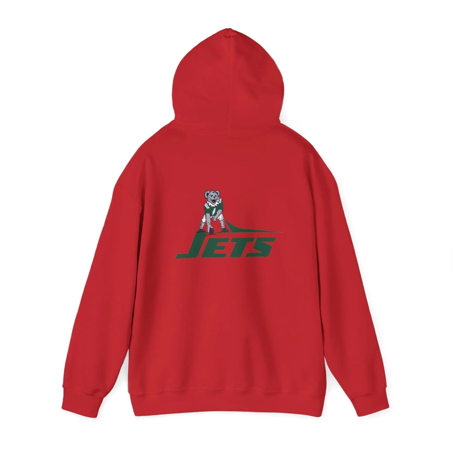 New York Jets Dancing Bear Unisex Hoodie Two-Sided The Gridiron Collection