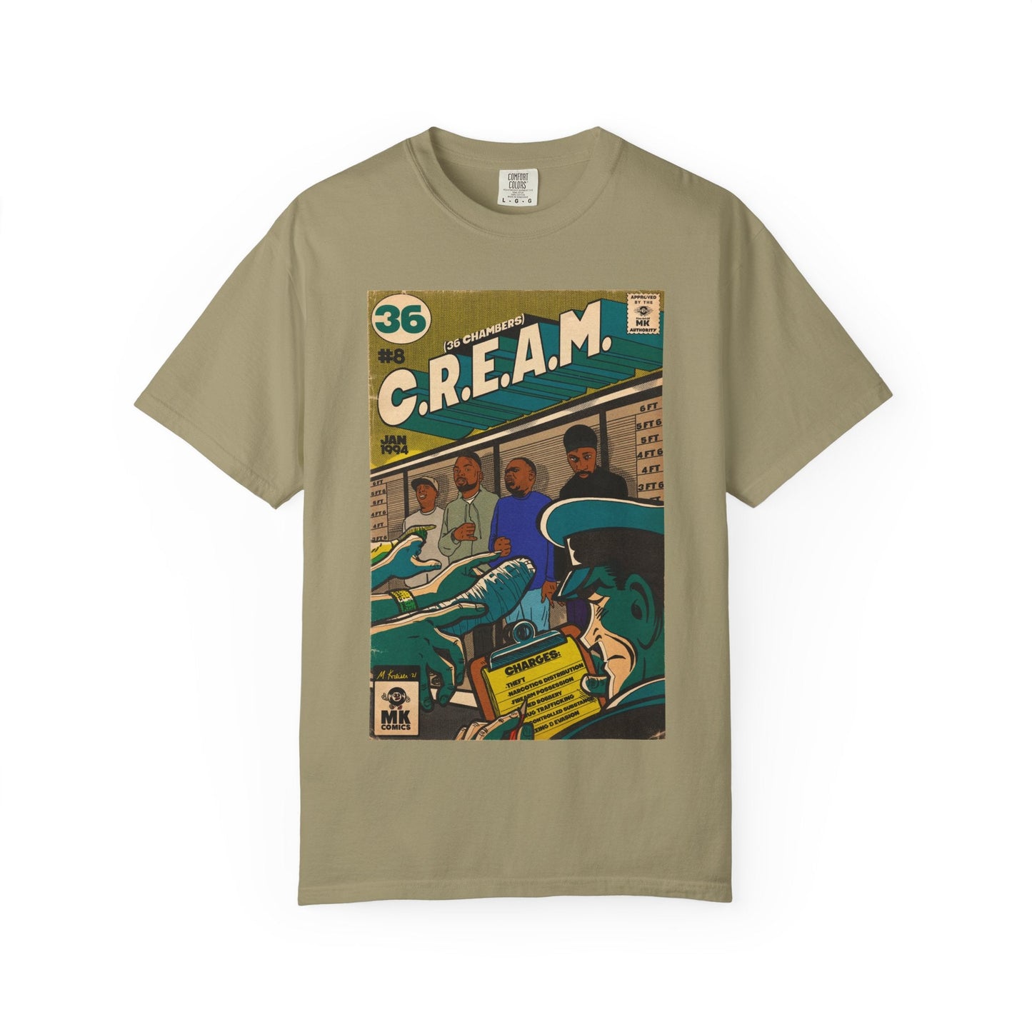 C.R.E.A.M Unisex Comfort Colors T-shirt Ring-Spun Cotton