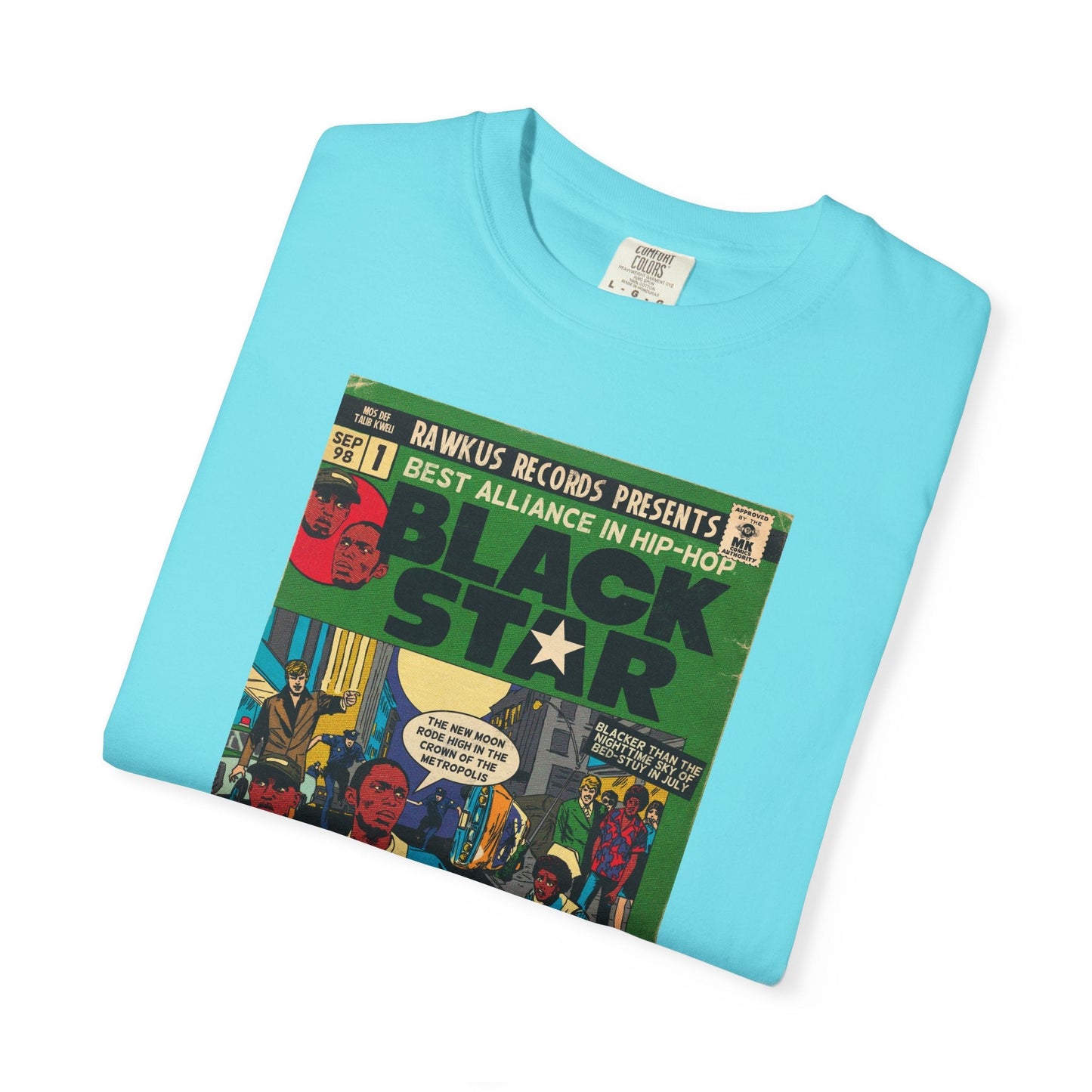 Black Star Unisex Comfort Colors T-shirt 100% Ring-Spun Cotton