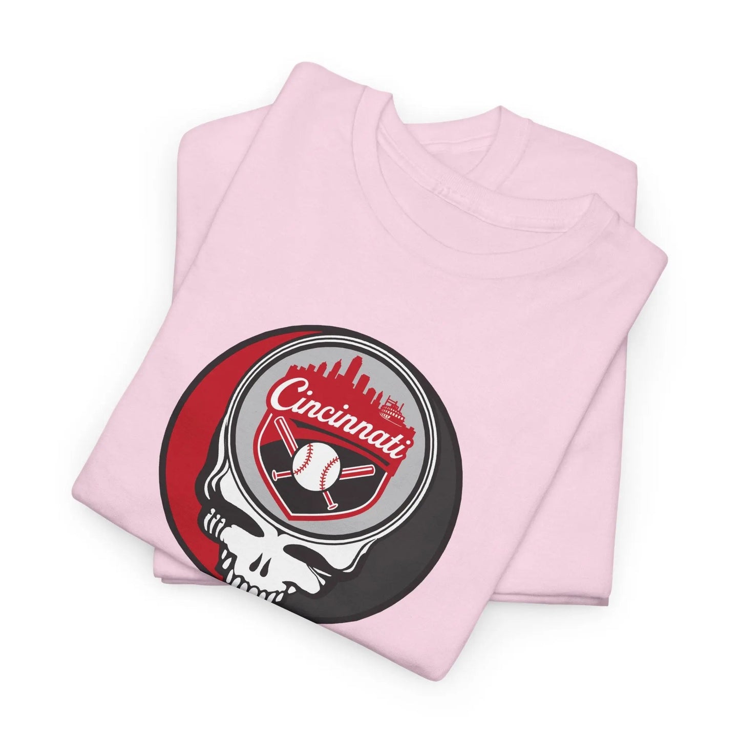 Grateful Dead Steal Your Face Cincinnati Baseball Edition T-Shirt MLB